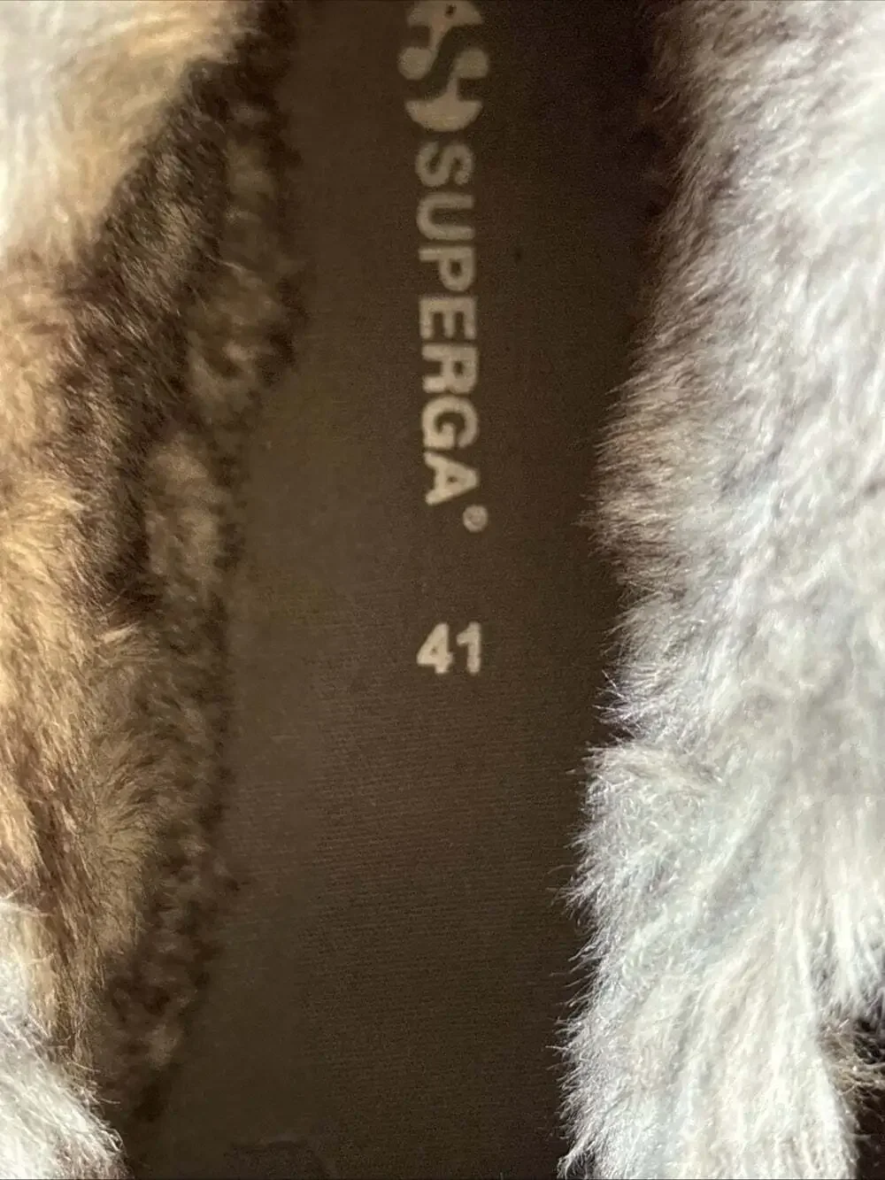 Superga Gray Suede Unisex Mid Top Faux Fur Sneakers Women's 9.5 Mens 8 EU 41
